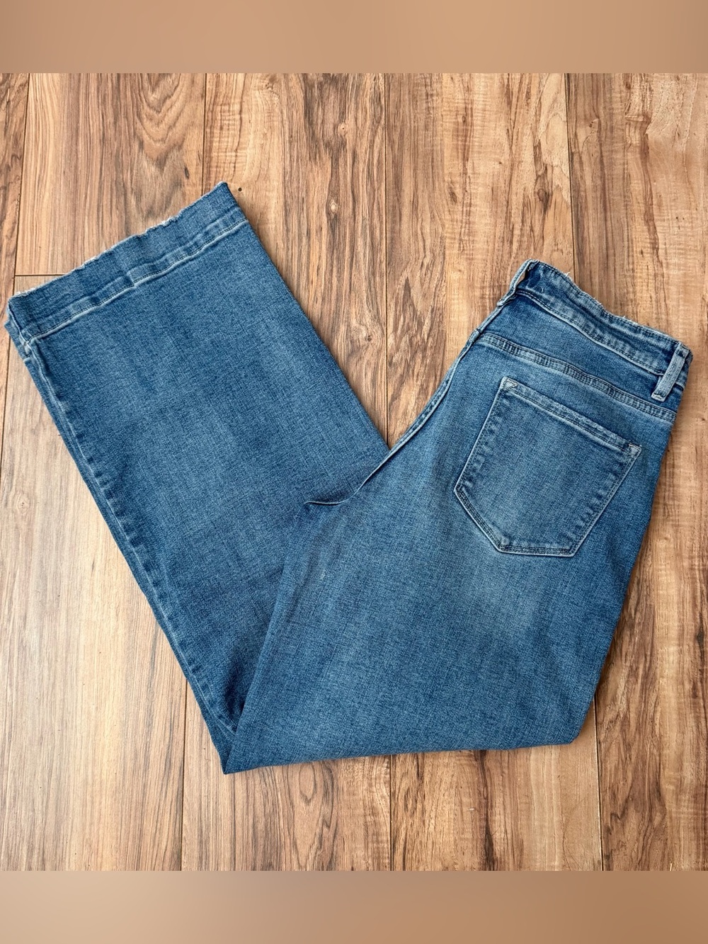 Permissible High Rise Flying Monkey Flare Wide Leg Trouser Jeans • 30 x 32